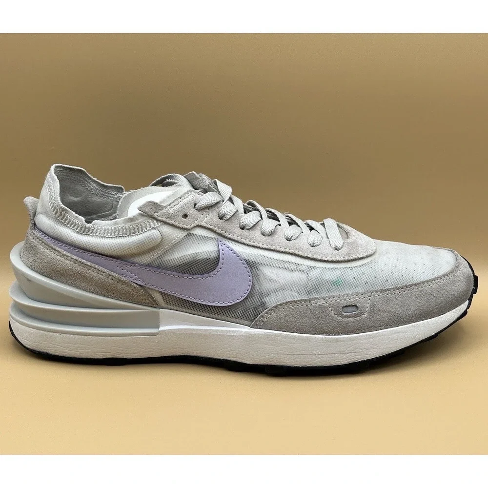 Nike Waffle One Gray Purple Running Shoes‎ - Women's Size 11.5 Men's Size 10